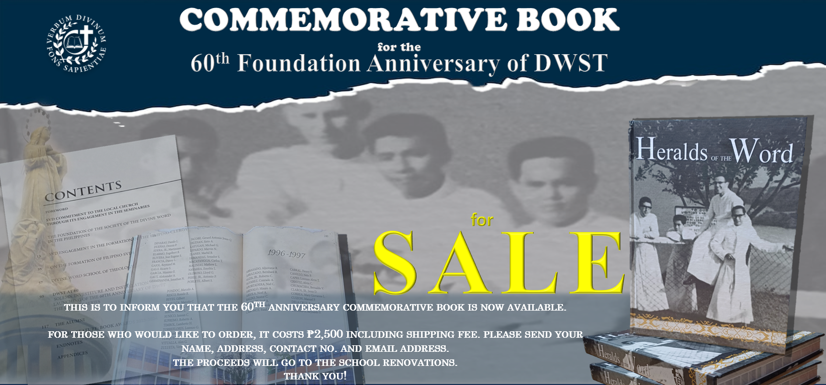 COMMEMORATIVE BOOK  for the 60th Foundation Anniversary of DWST